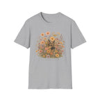 German Shepherd Floral Camouflage T-Shirt