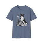 Border Collie Best Friend Yardwork T-Shirt