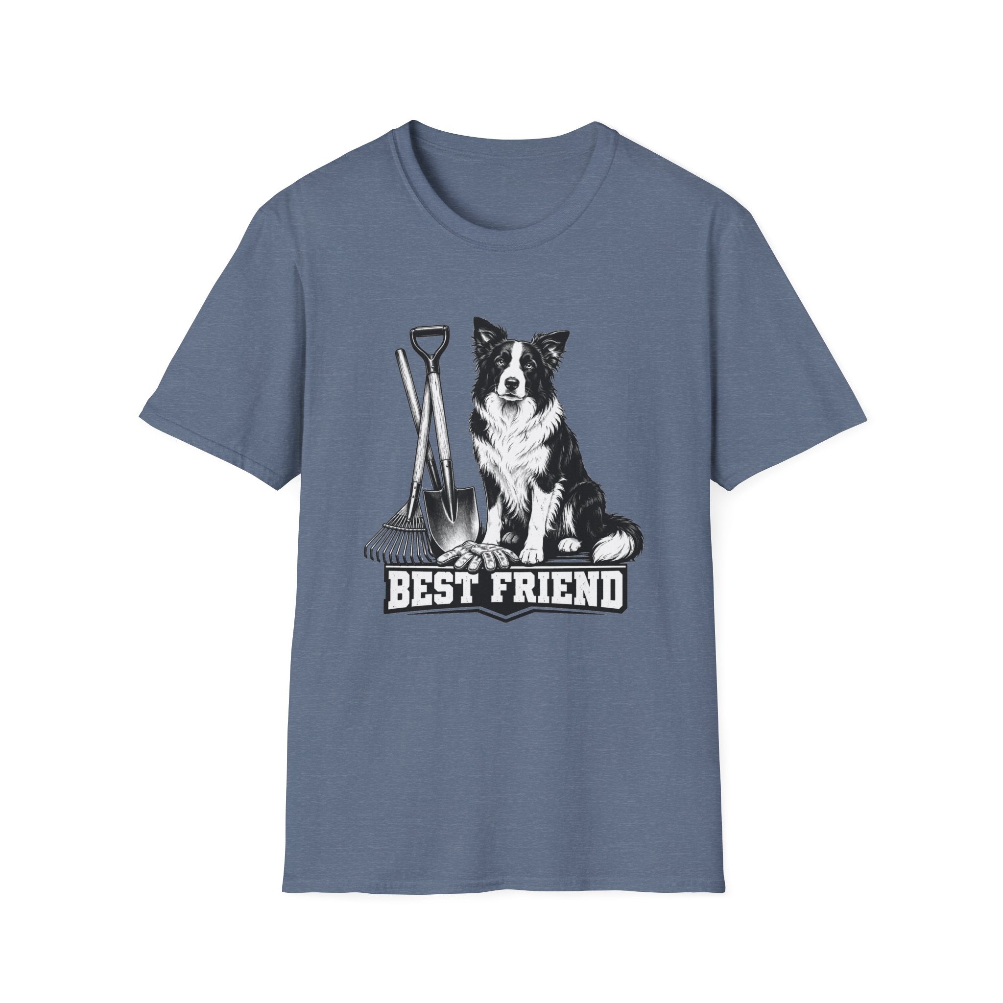 Border Collie Best Friend Yardwork T-Shirt