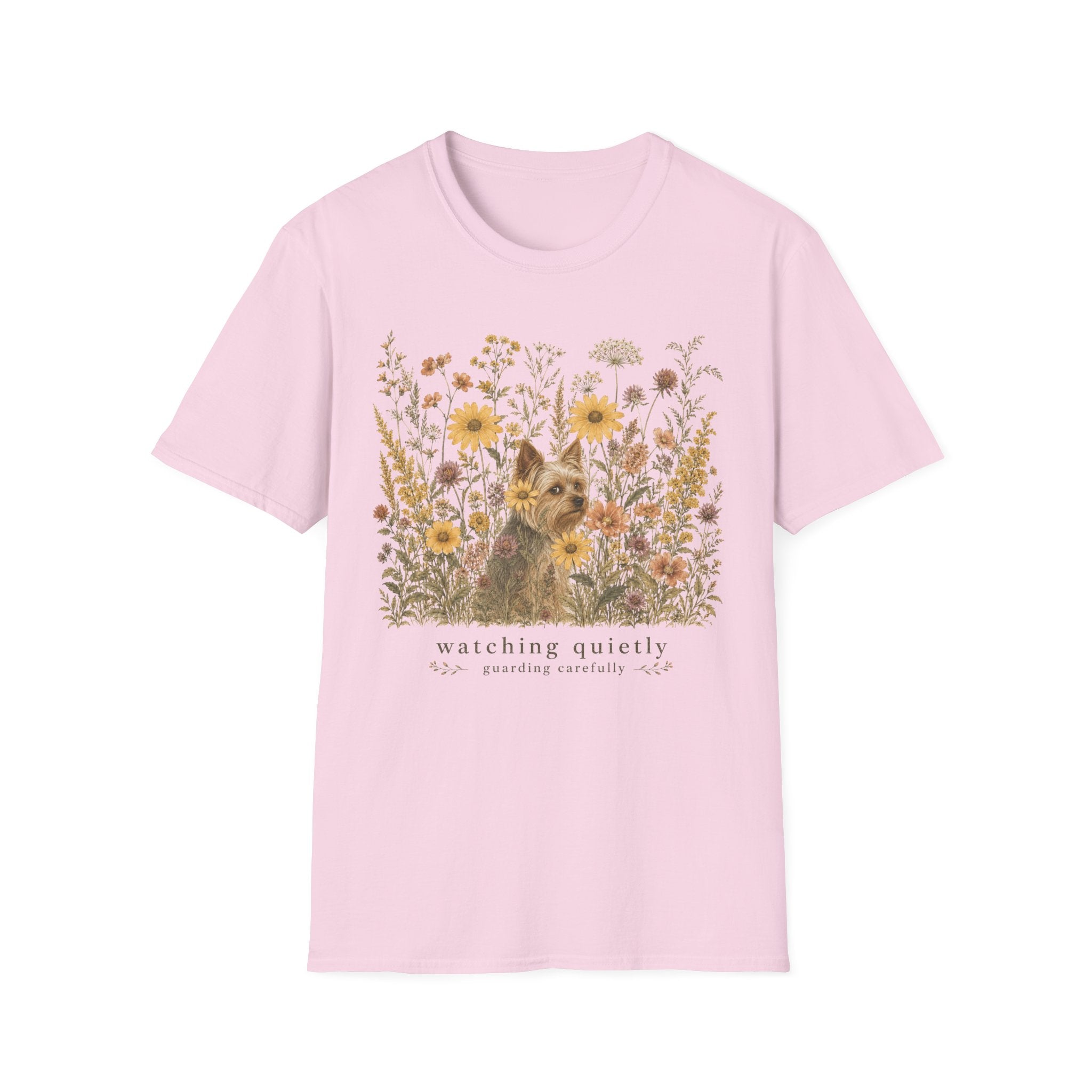 Yorkie Watching Quietly T-Shirt