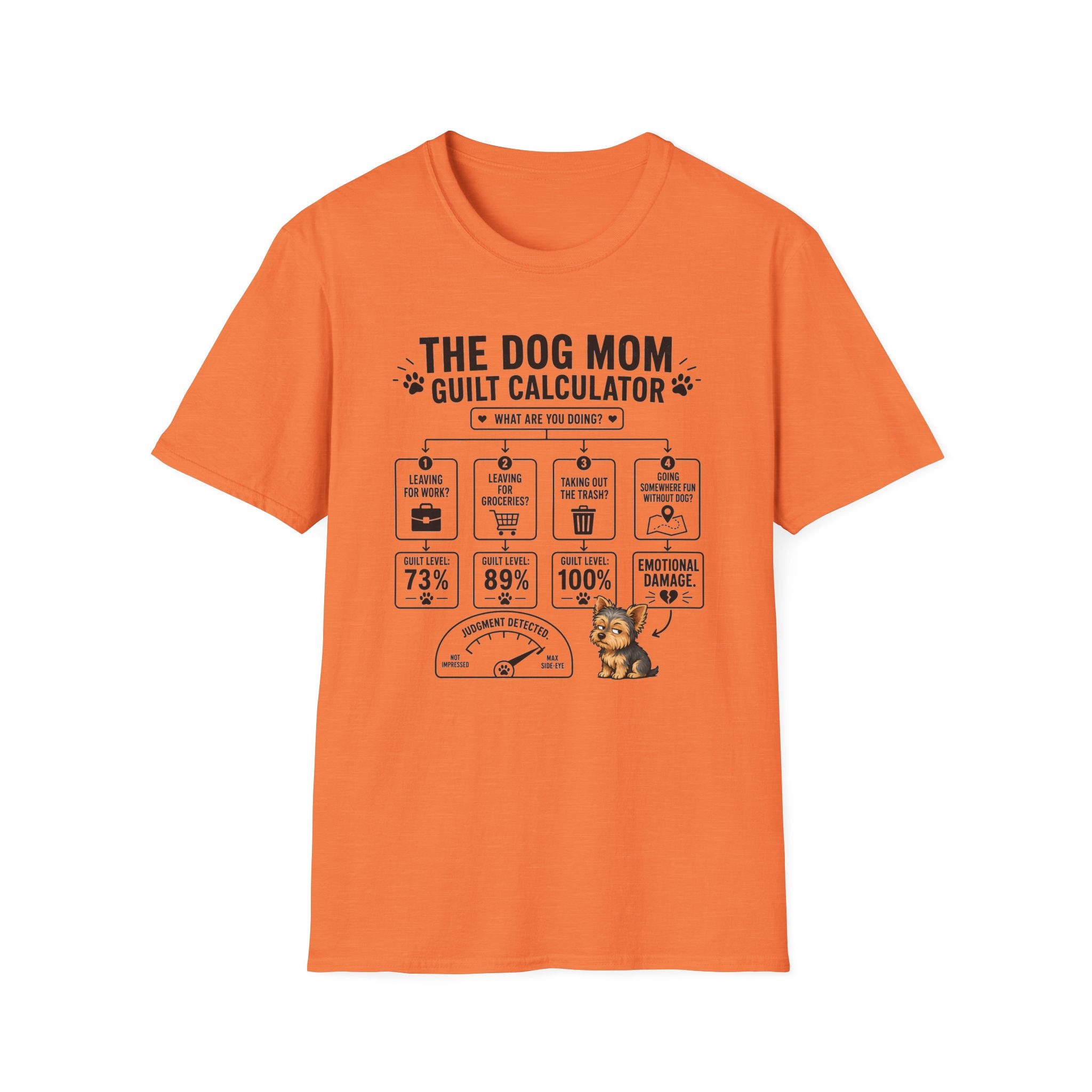Dog Mom Guilt Calculator T-Shirt