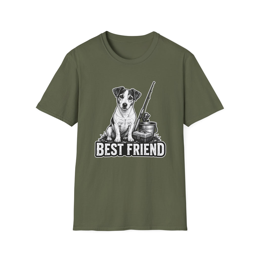 Jack Russell Best Friend Fishing T-Shirt