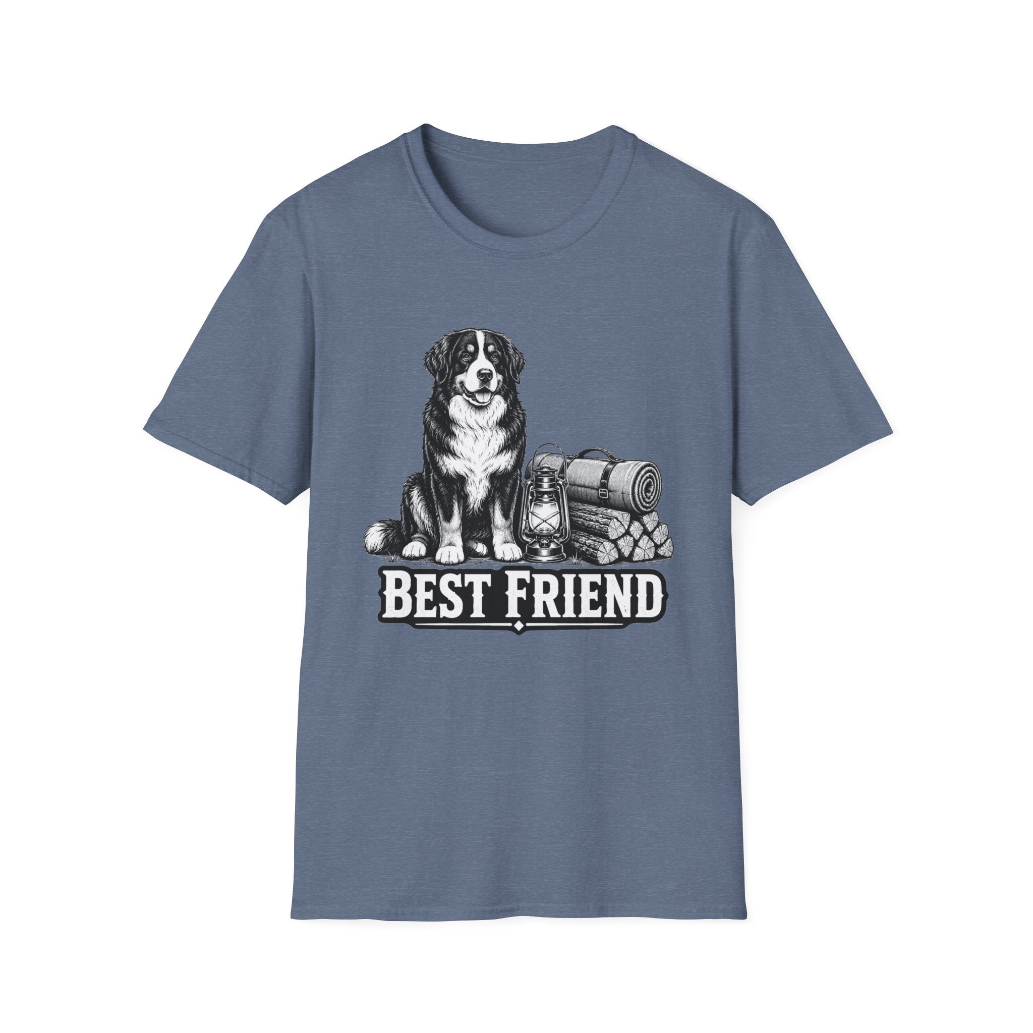 Bernese Mountain Dog Best Friend Camping T-Shirt