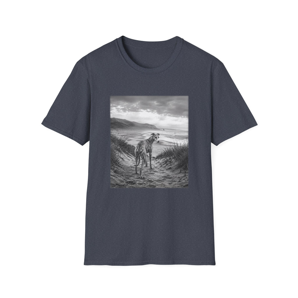 Whippet On The Beach Pose T-Shirt