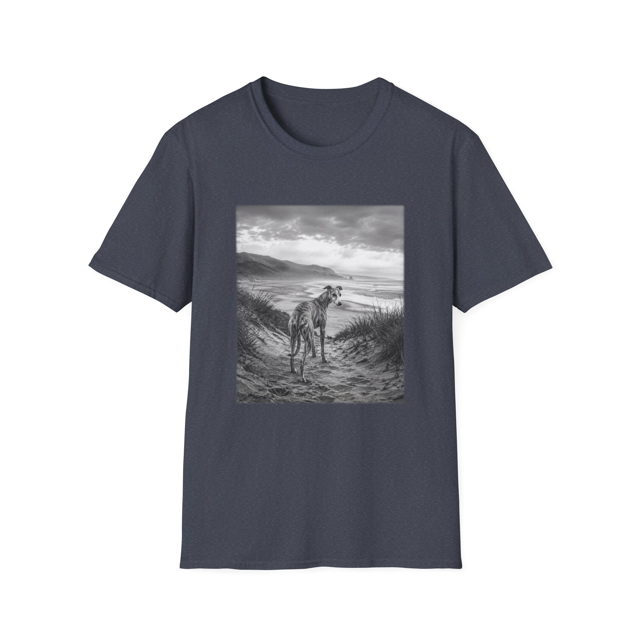 Whippet On The Beach Pose T-Shirt