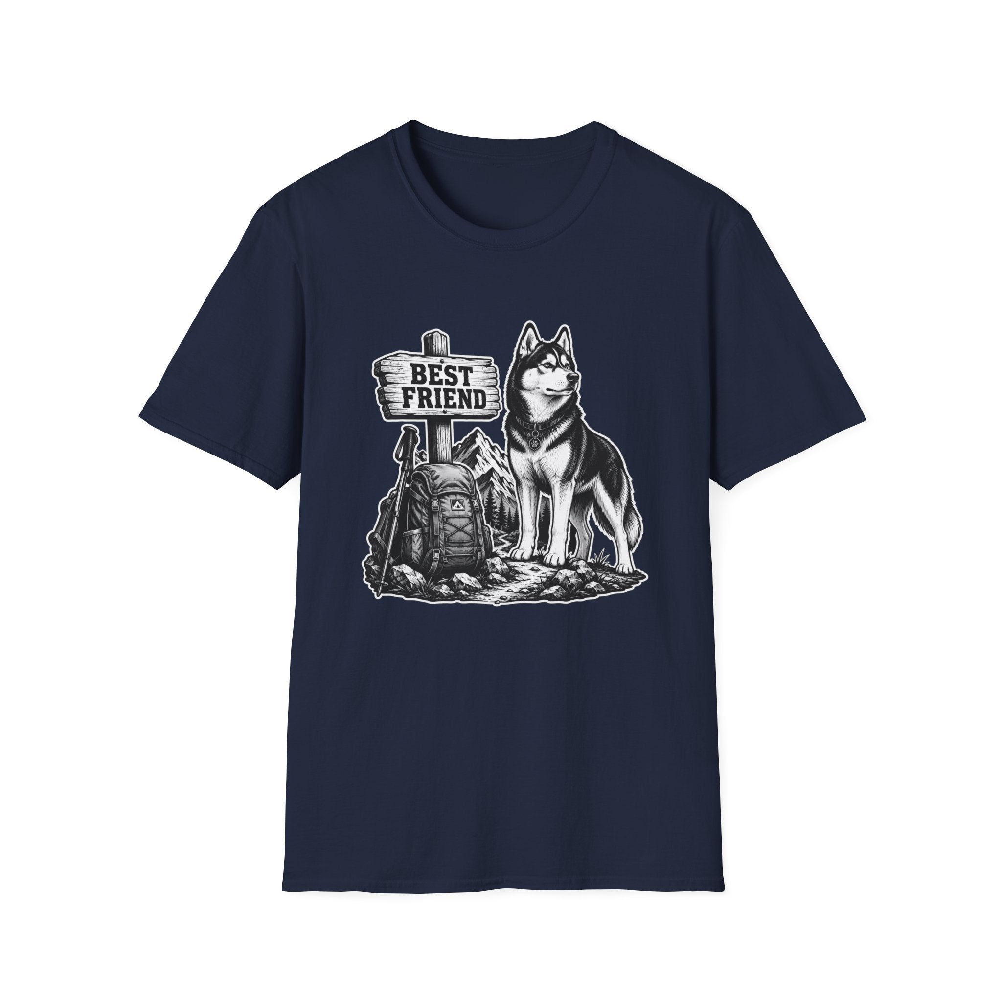 Husky Best Friend Hiking T-Shirt