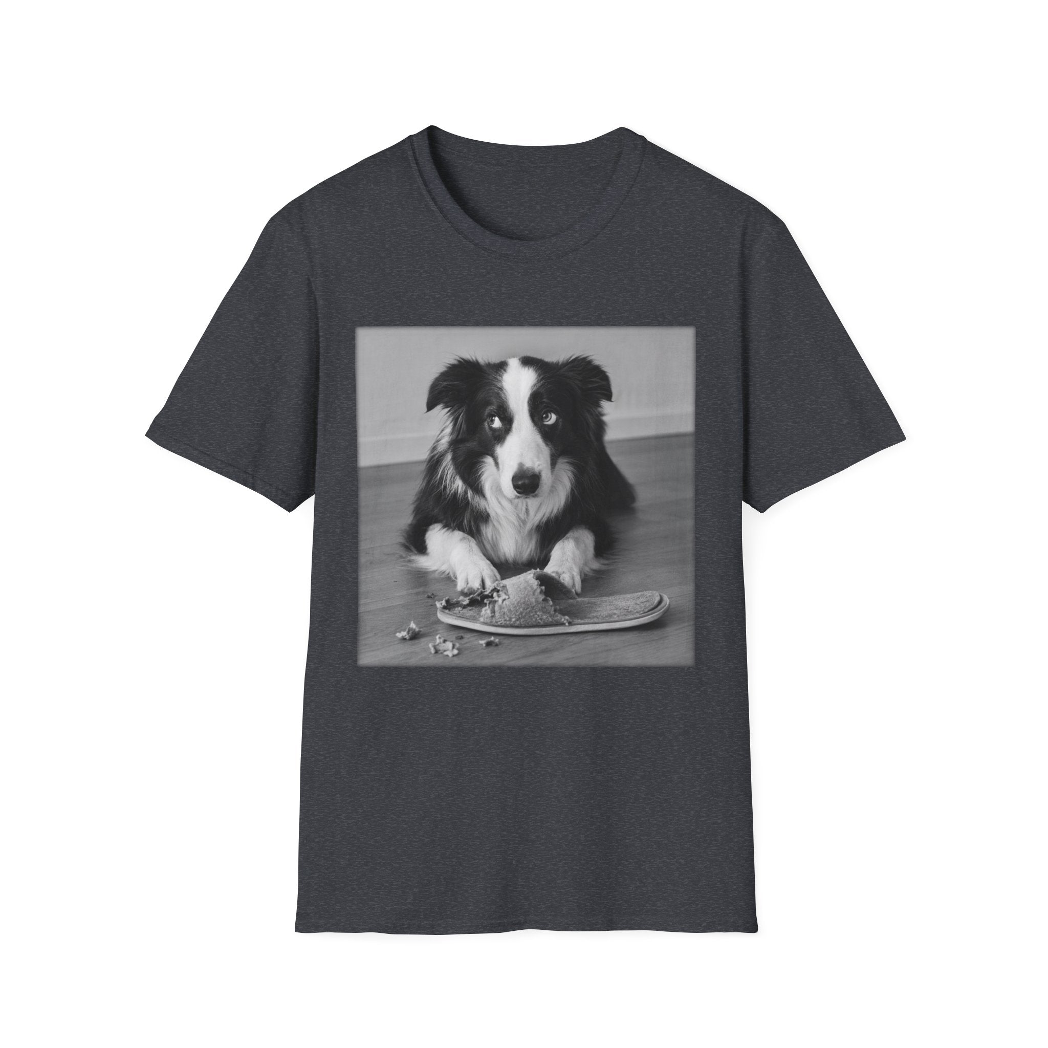 Border Collie Slippers Bad Dog  T-Shirt