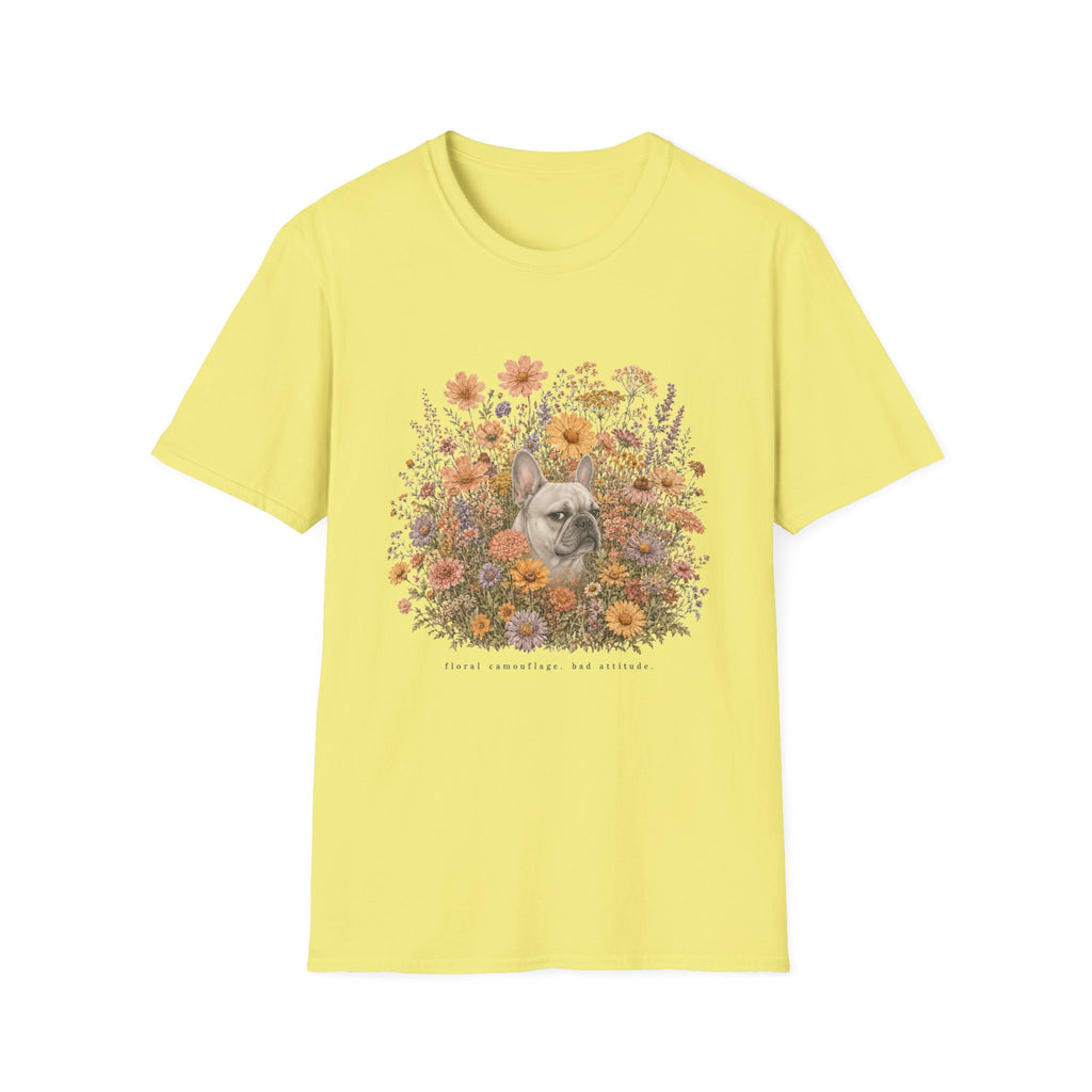 French Bulldog Floral Camouflage T-Shirt