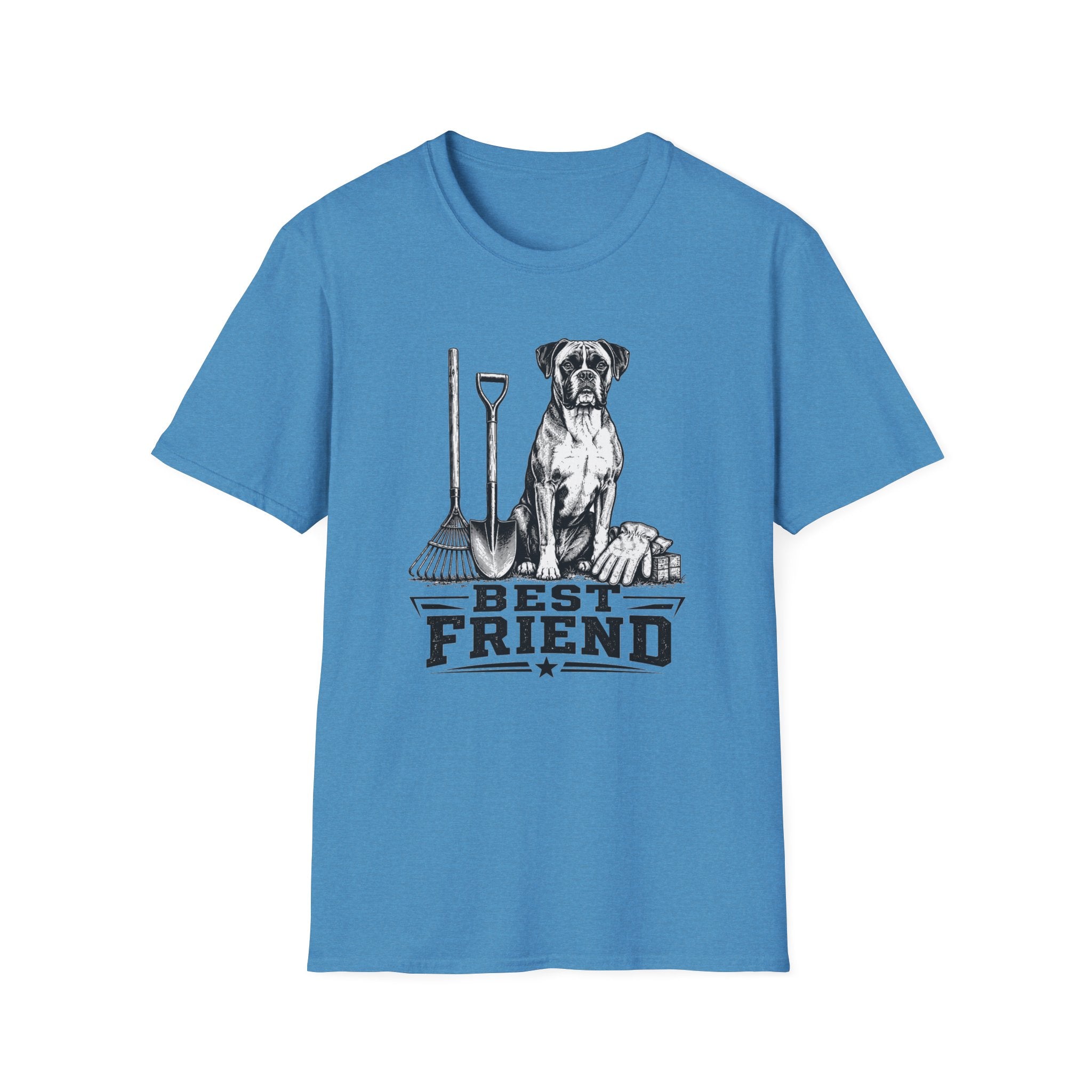 Boxer Best Friend Yardwork T-Shirt