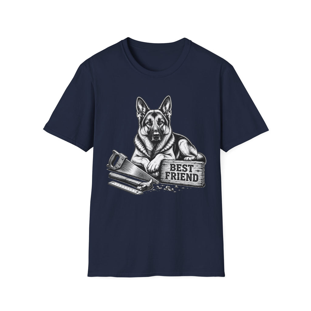 German Shepherd Best Friend Woodworking T-Shirt