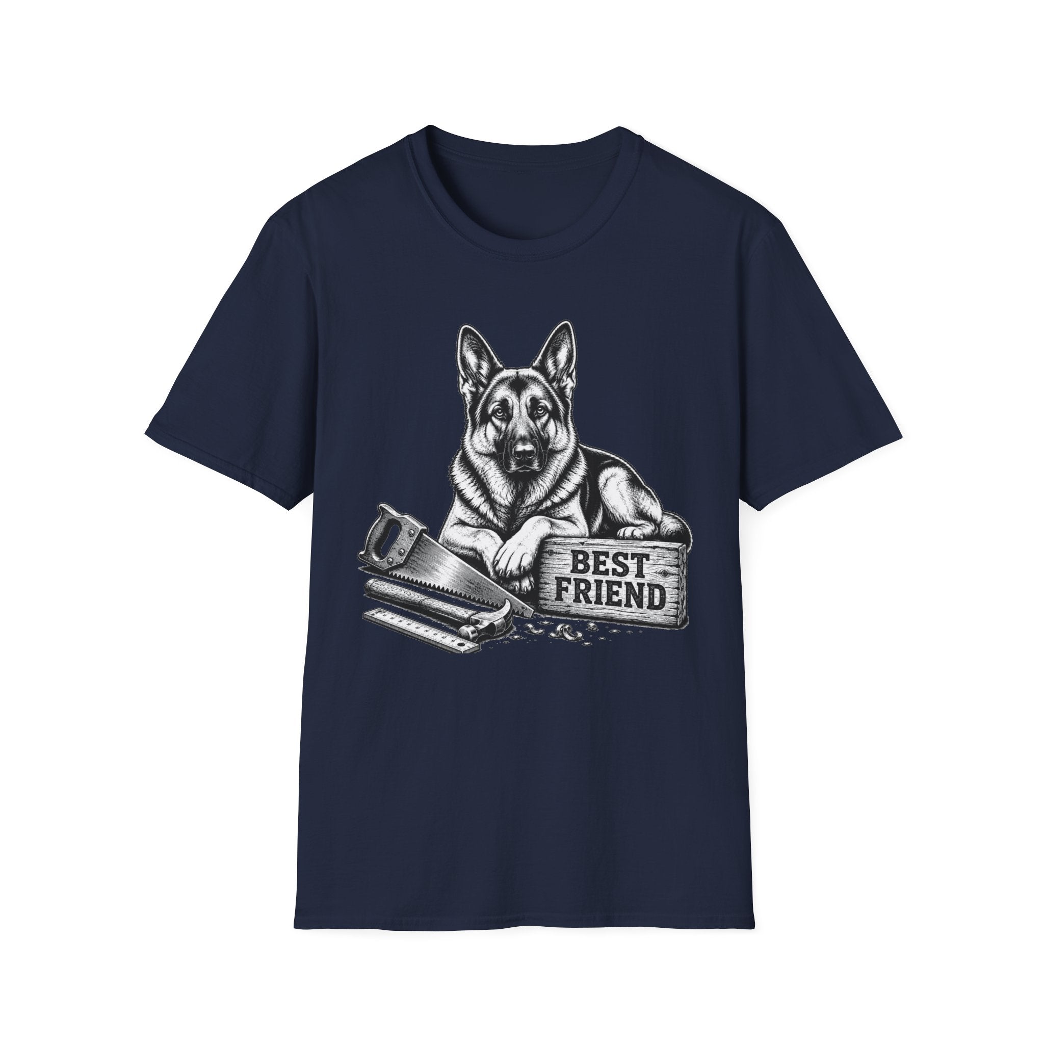 German Shepherd Best Friend Woodworking T-Shirt