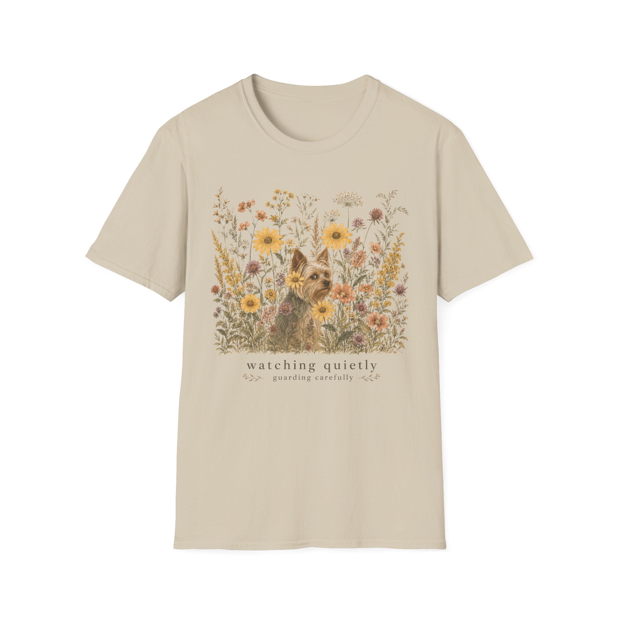 Yorkie Watching Quietly T-Shirt