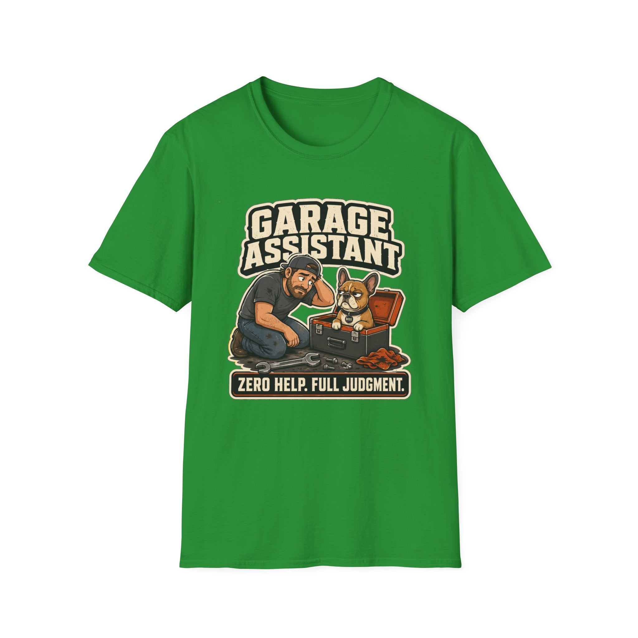 Frenchie Garage Assistant T-Shirt