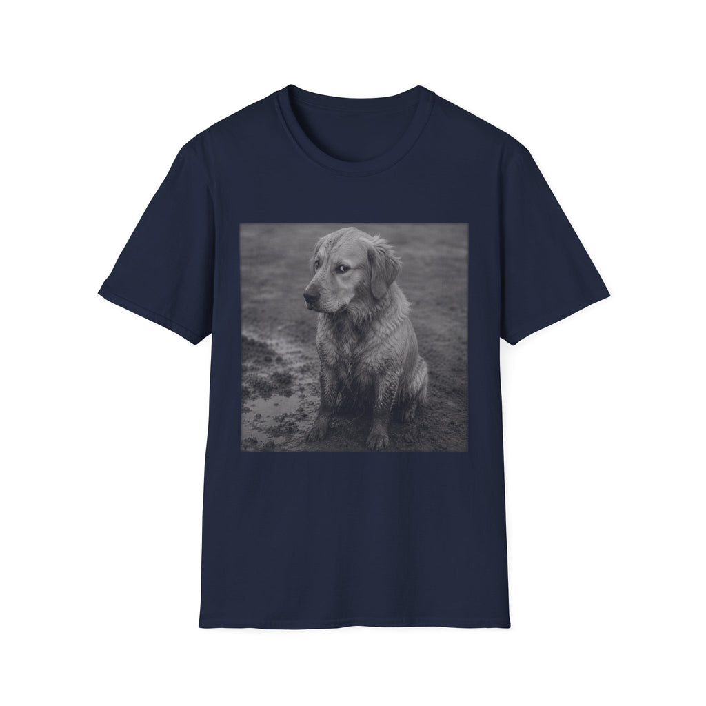 Golden Retriever In The Mud Bad Dog T-Shirt
