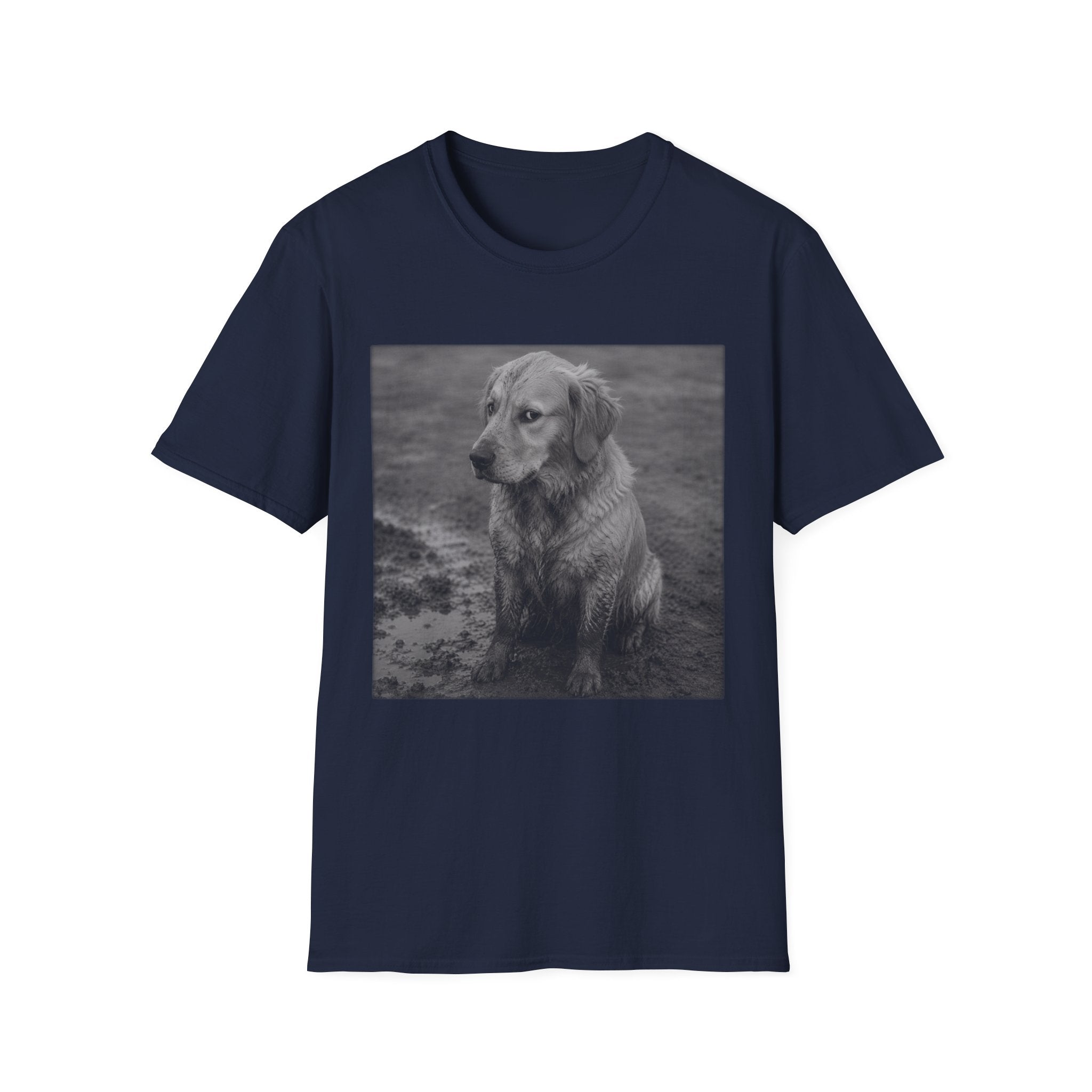 Golden Retriever In The Mud Bad Dog T-Shirt