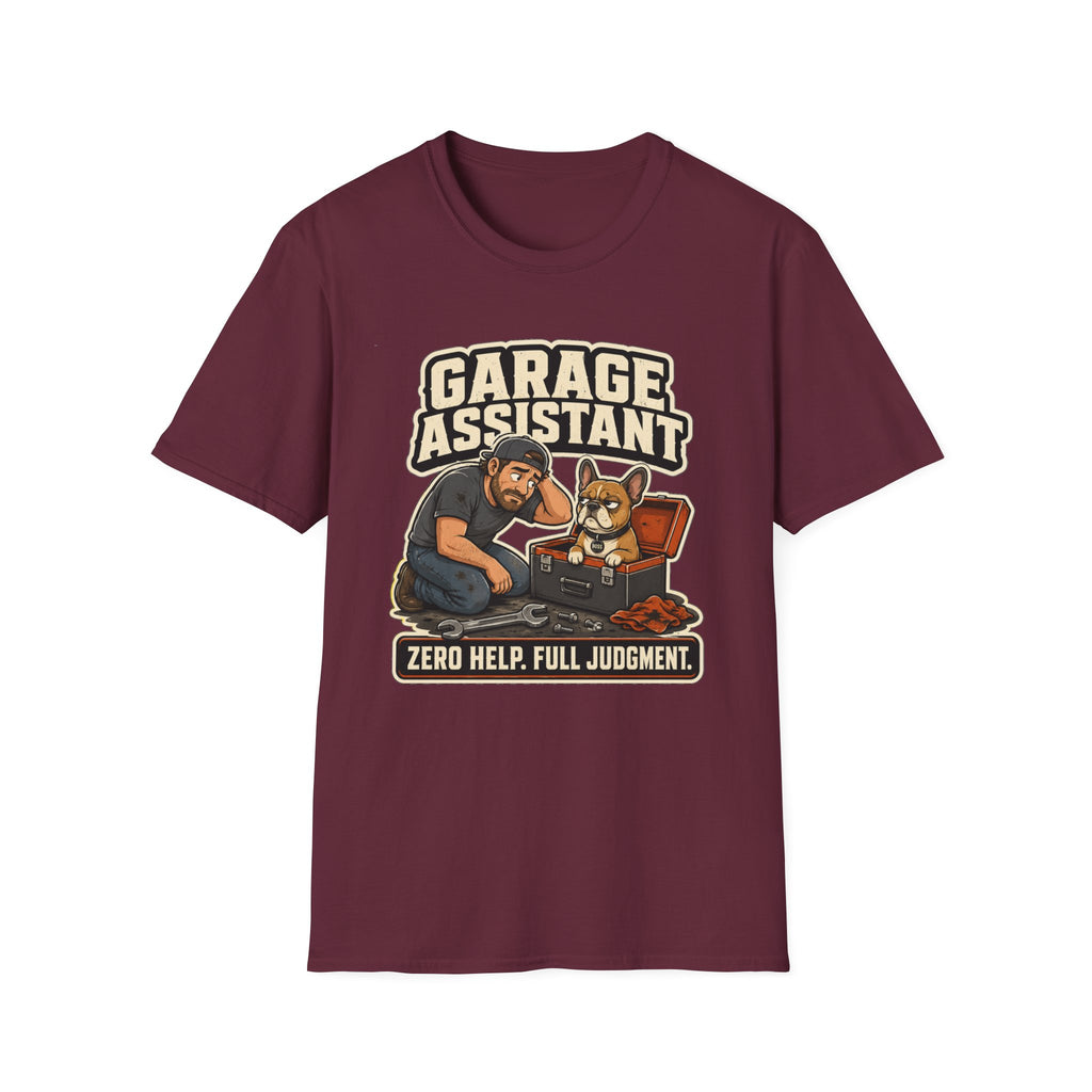 Frenchie Garage Assistant T-Shirt