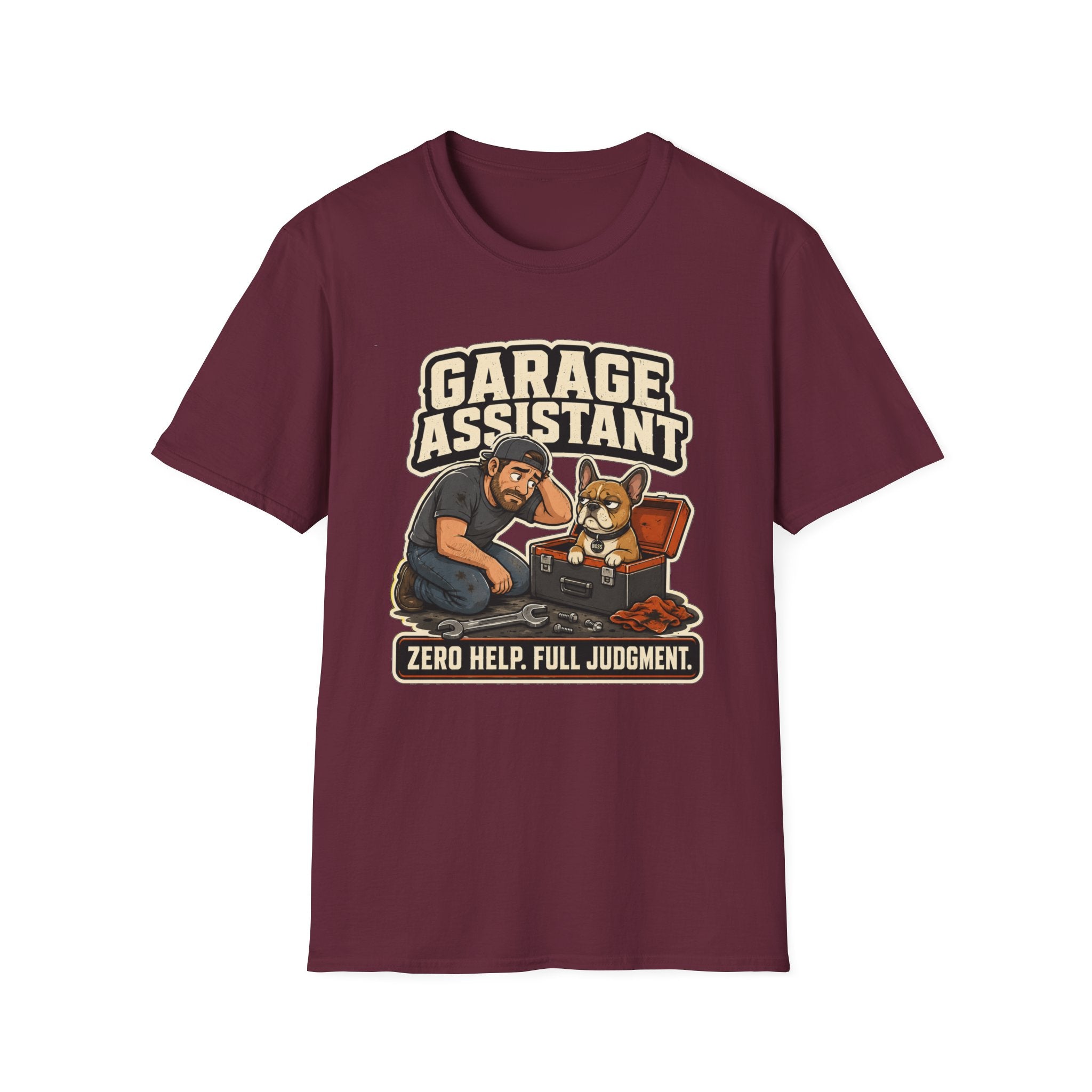 Frenchie Garage Assistant T-Shirt