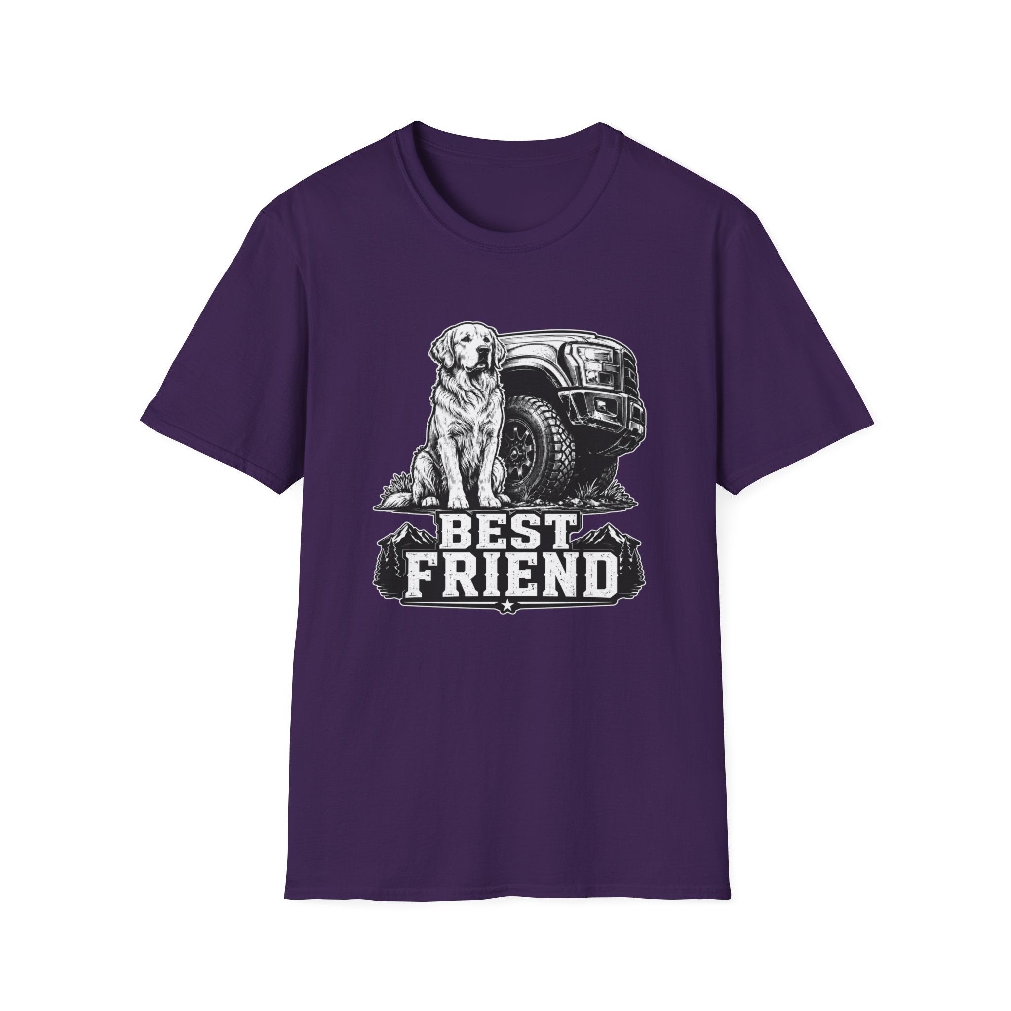 Golden Retriever Best Friend Truck T-Shirt