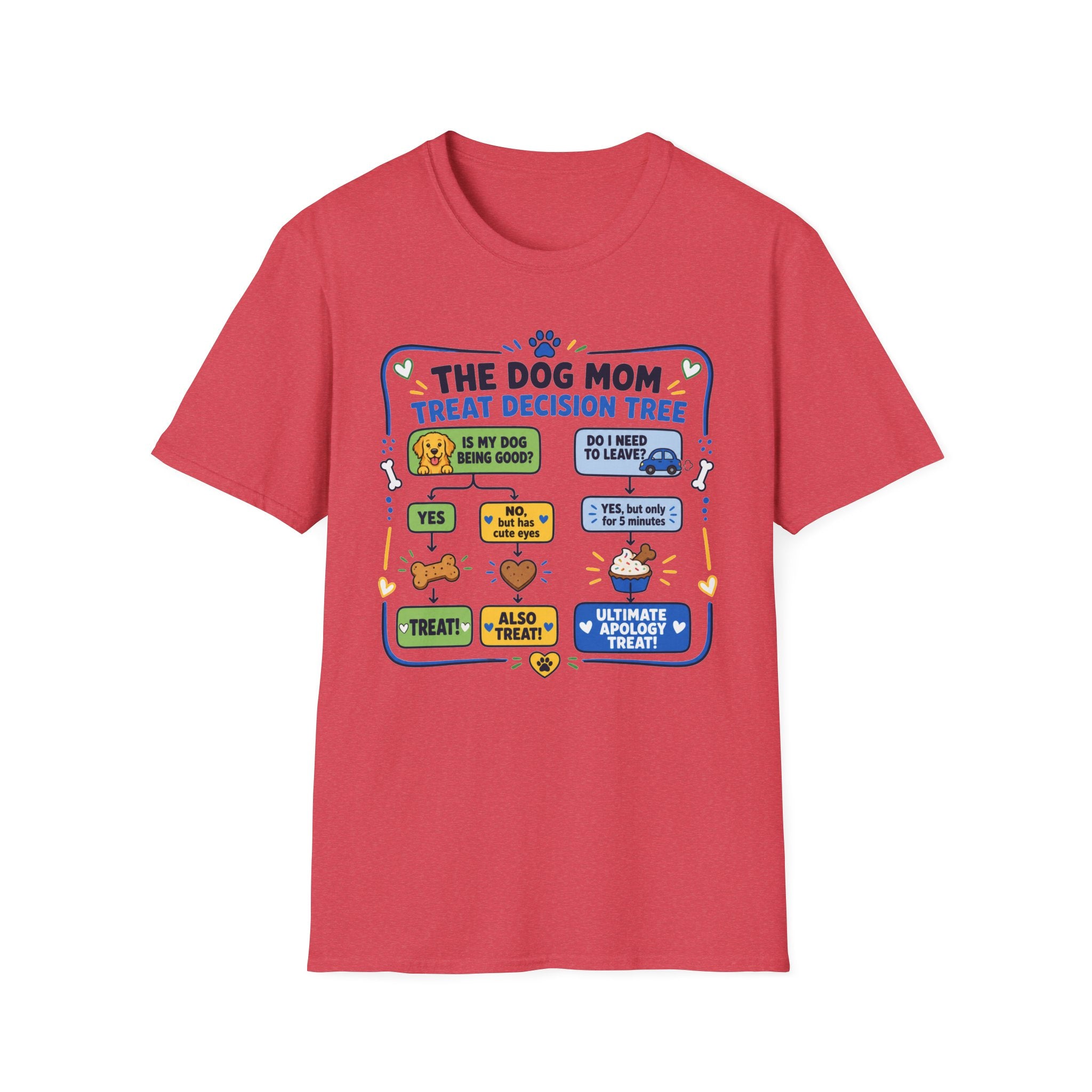 Dog Mom Treat Decision Tree T-Shirt
