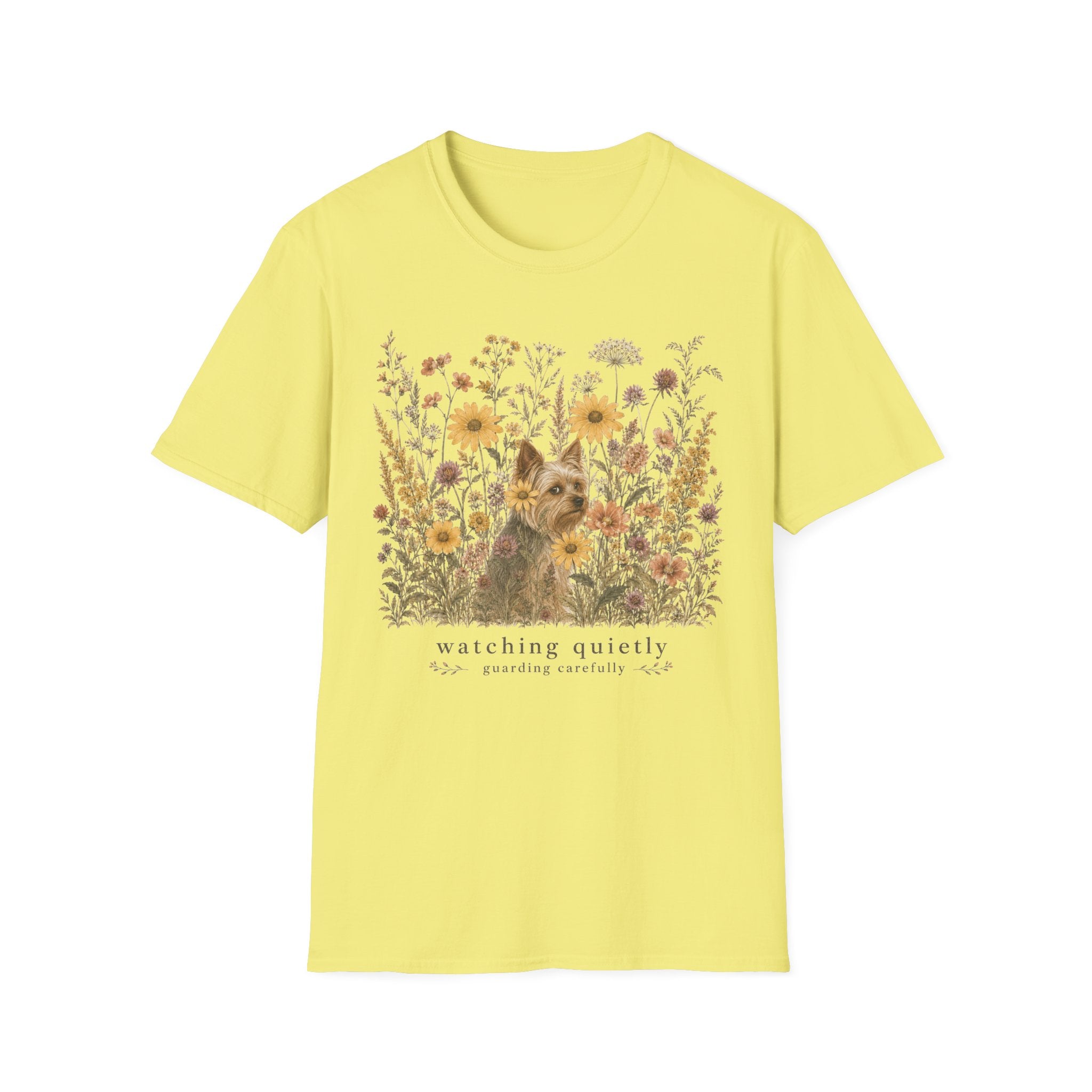 Yorkie Watching Quietly T-Shirt