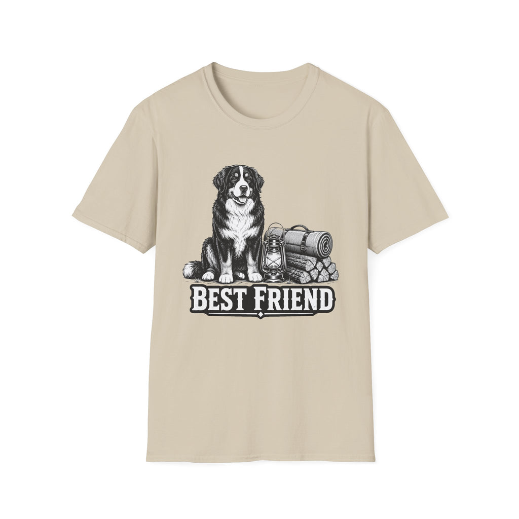 Bernese Mountain Dog Best Friend Camping T-Shirt