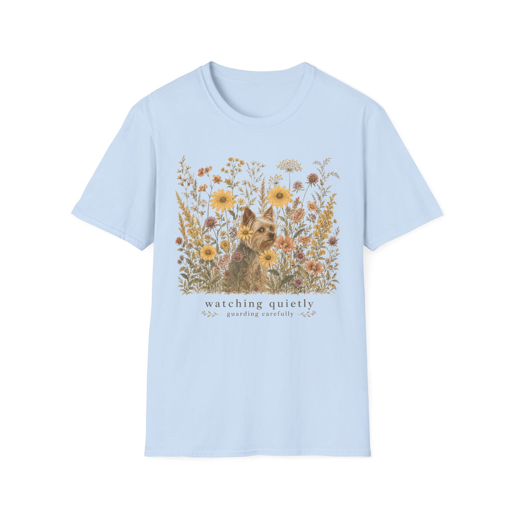 Yorkie Watching Quietly T-Shirt