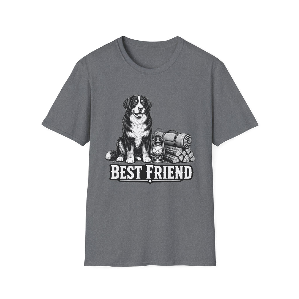 Bernese Mountain Dog Best Friend Camping T-Shirt