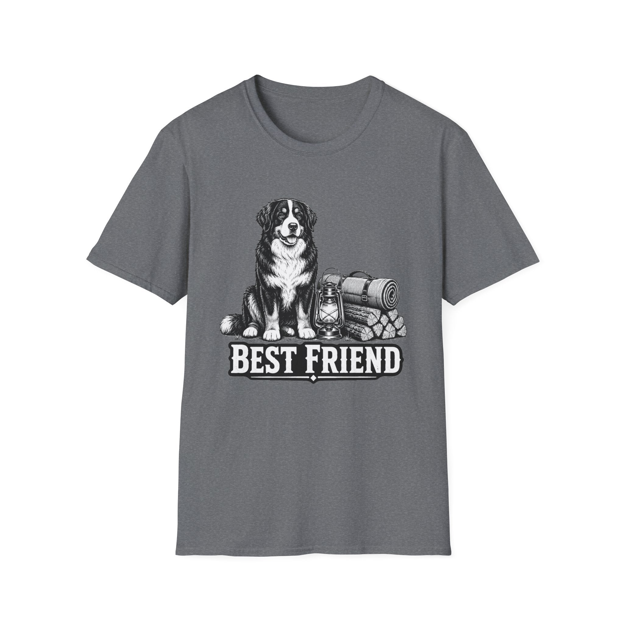 Bernese Mountain Dog Best Friend Camping T-Shirt