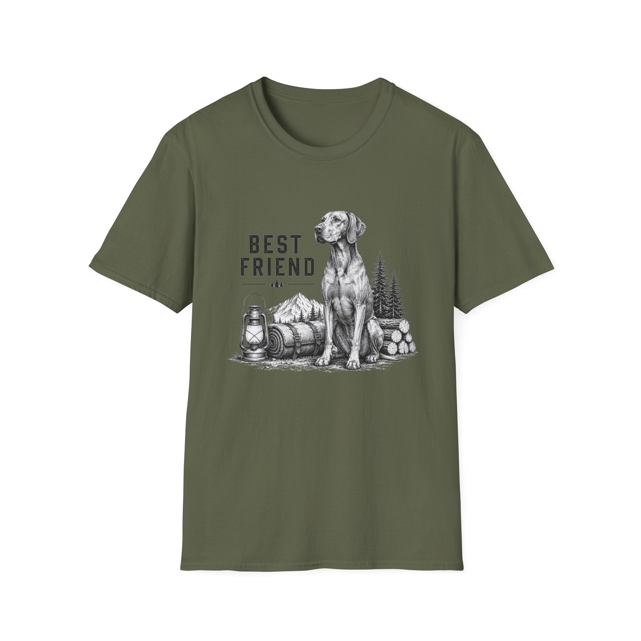 Vizsla Best Friend Camping T-Shirt
