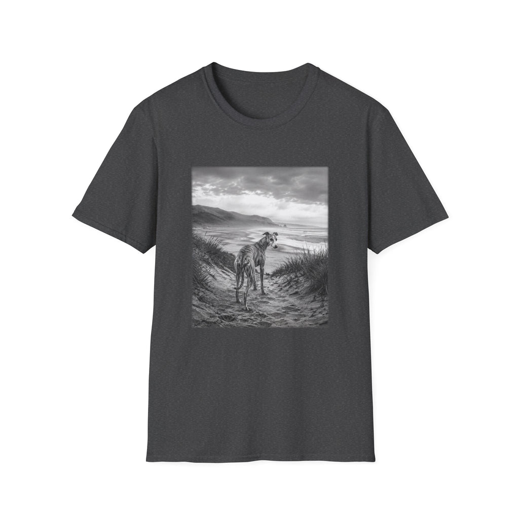 Whippet On The Beach Pose T-Shirt