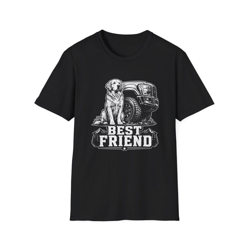 Golden Retriever Best Friend Truck T-Shirt