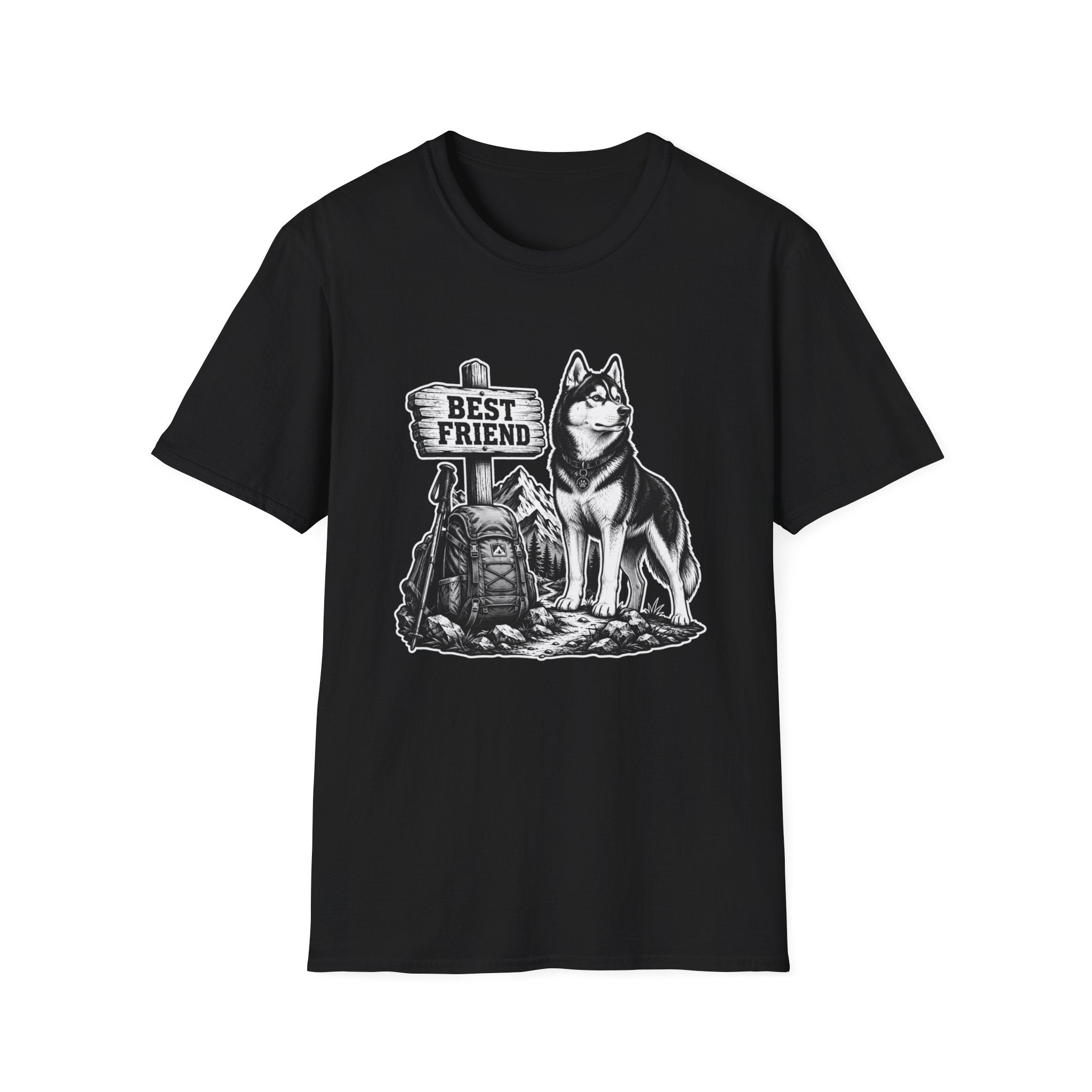 Husky Best Friend Hiking T-Shirt