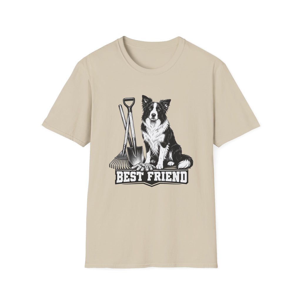 Border Collie Best Friend Yardwork T-Shirt