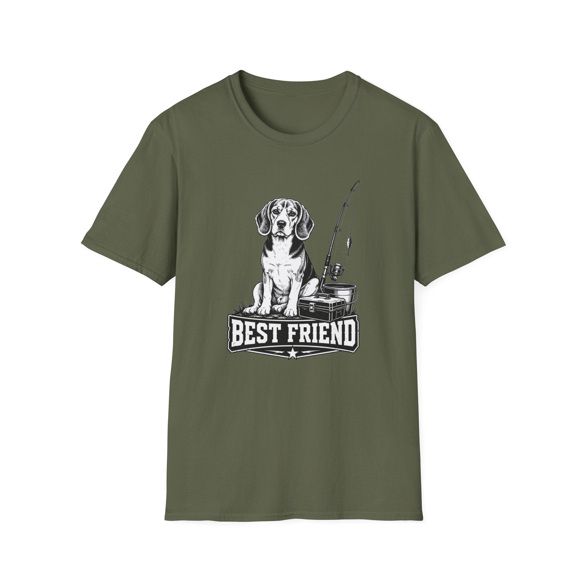 Beagle Best Friend Fishing too T-Shirt