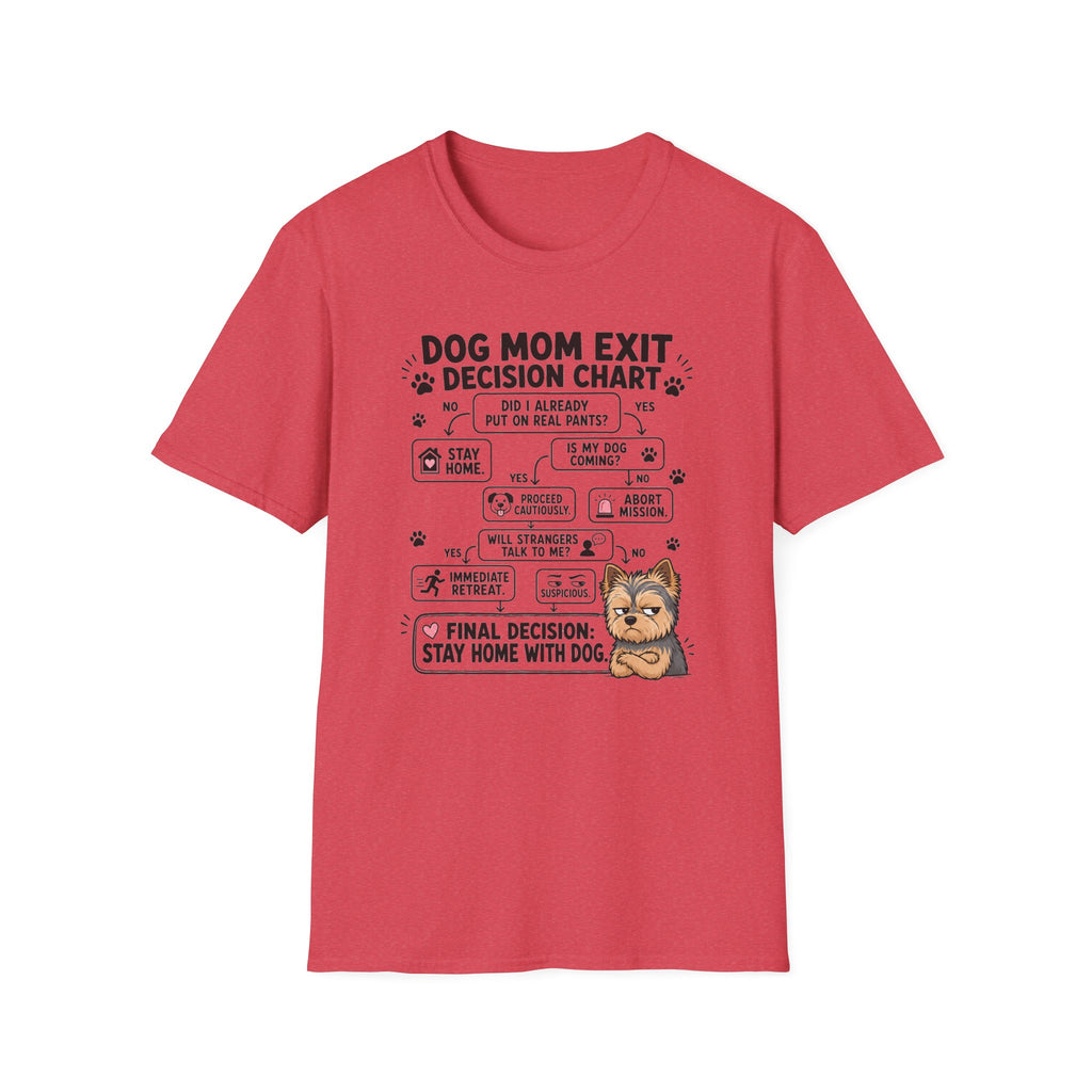 Dog Mom Exit Decision Chart T-Shirt