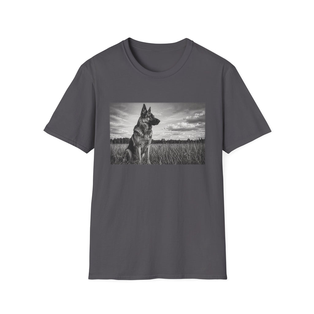 German Shepherd Guarding The Field Pose T-Shirt