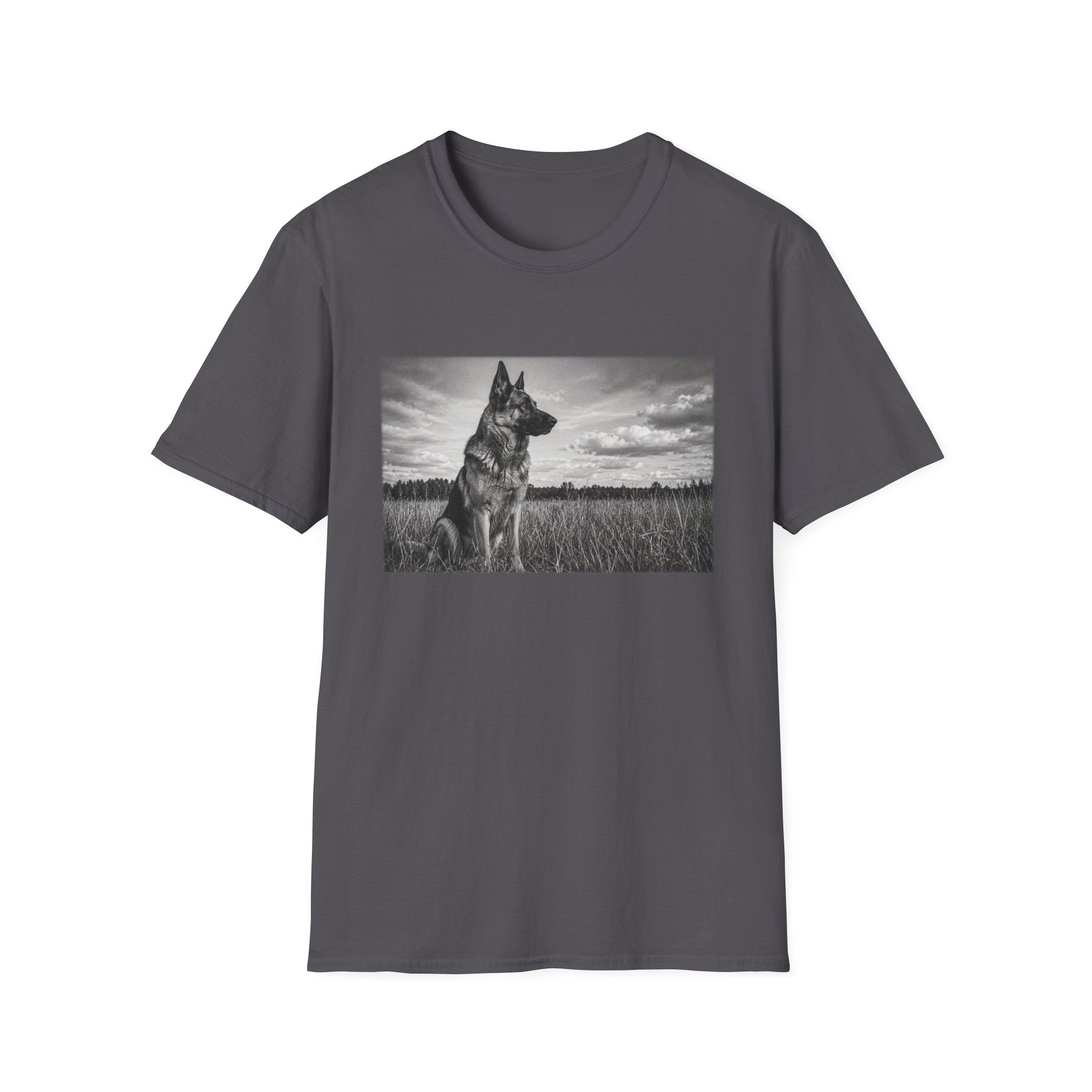 German Shepherd Guarding The Field Pose T-Shirt