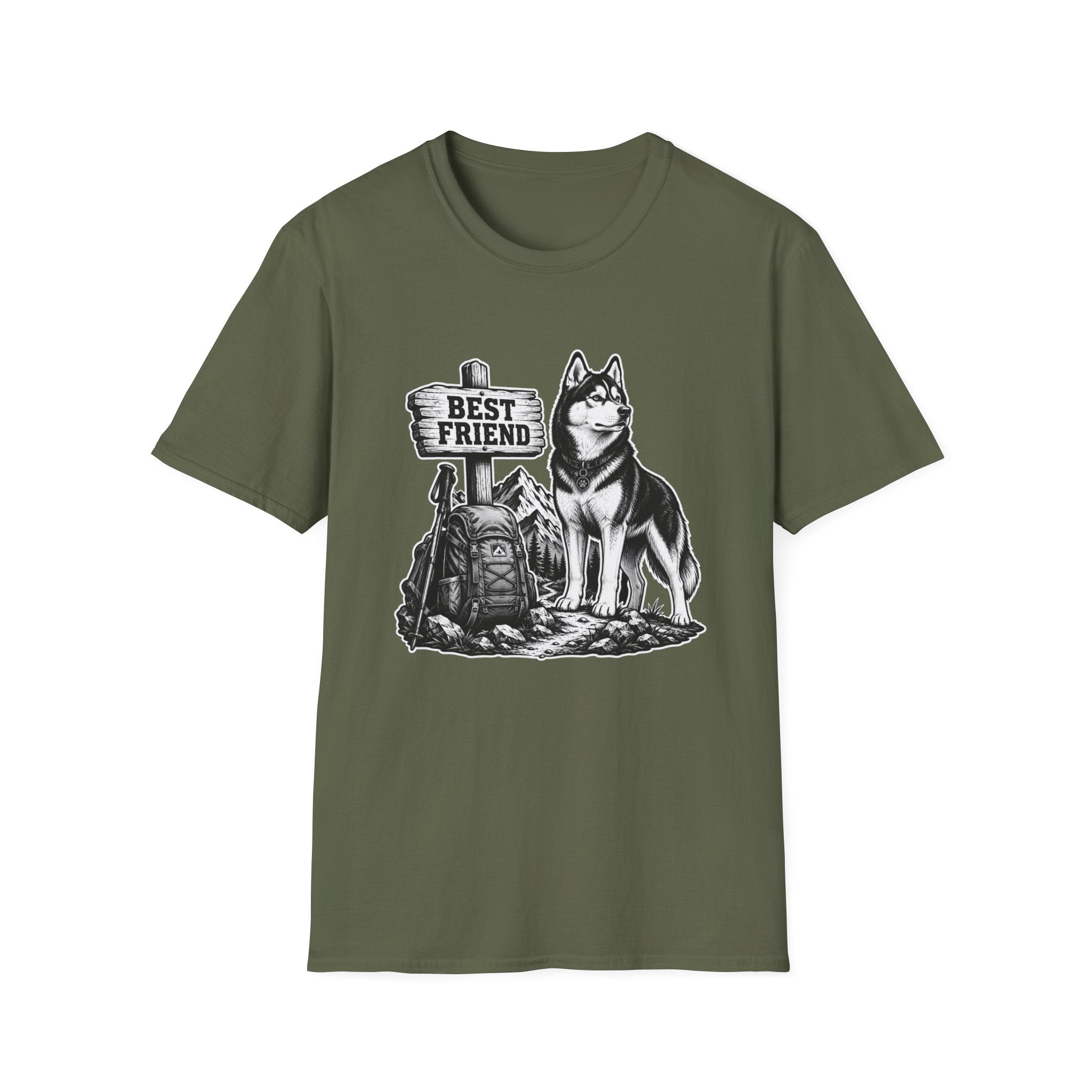 Husky Best Friend Hiking T-Shirt