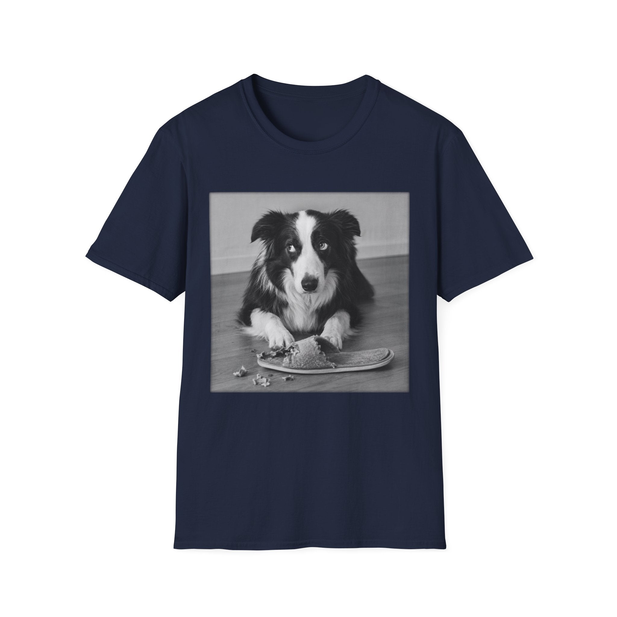 Border Collie Slippers Bad Dog  T-Shirt