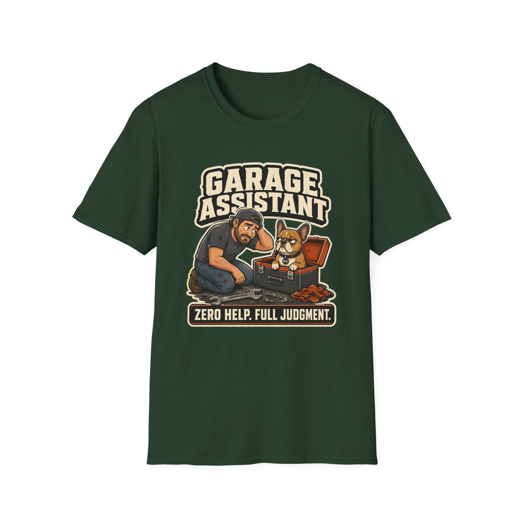 Frenchie Garage Assistant T-Shirt