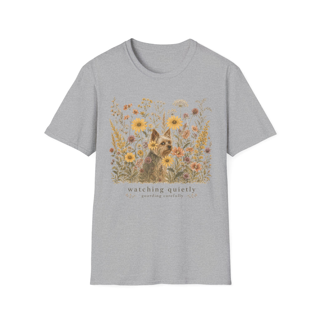 Yorkie Watching Quietly T-Shirt