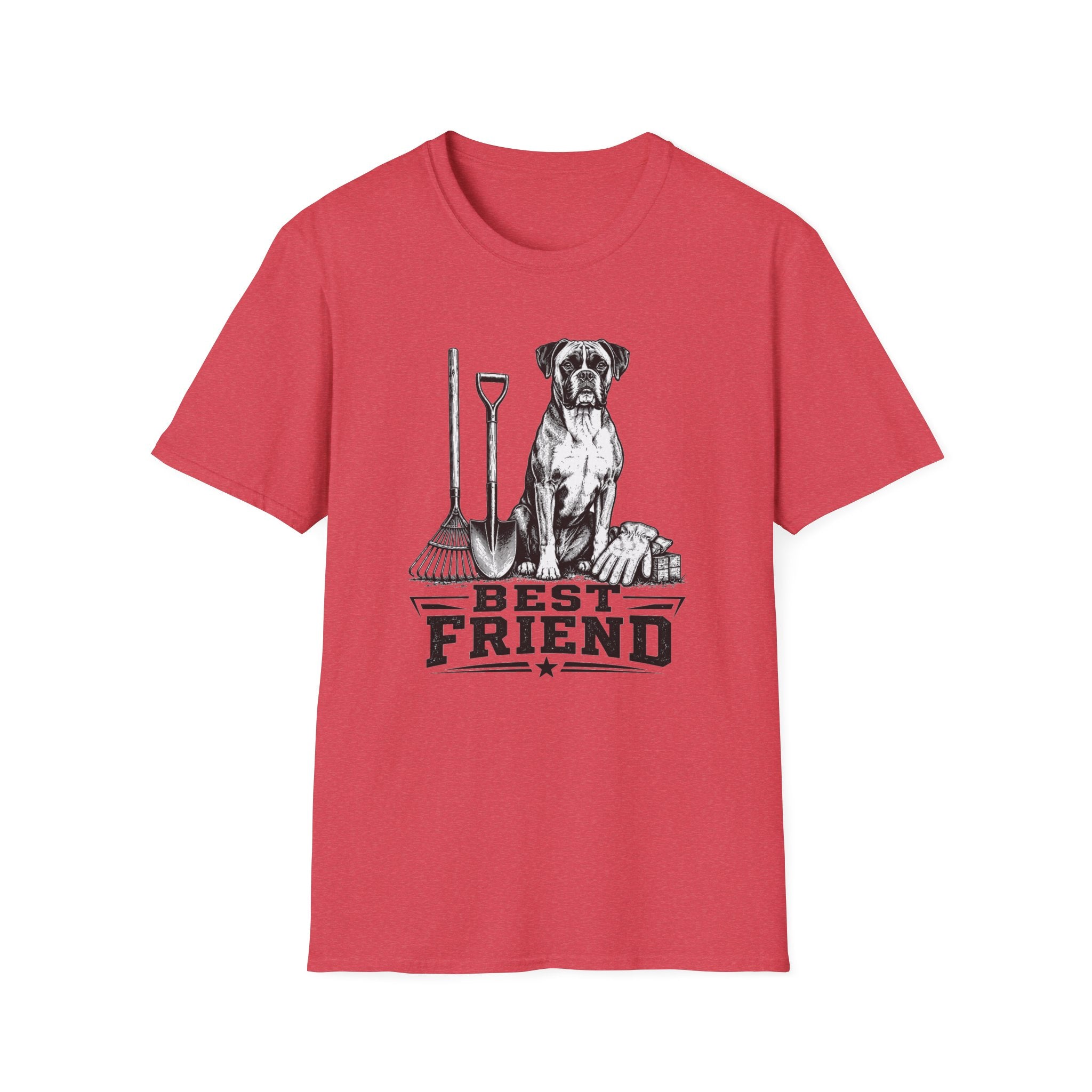 Boxer Best Friend Yardwork T-Shirt