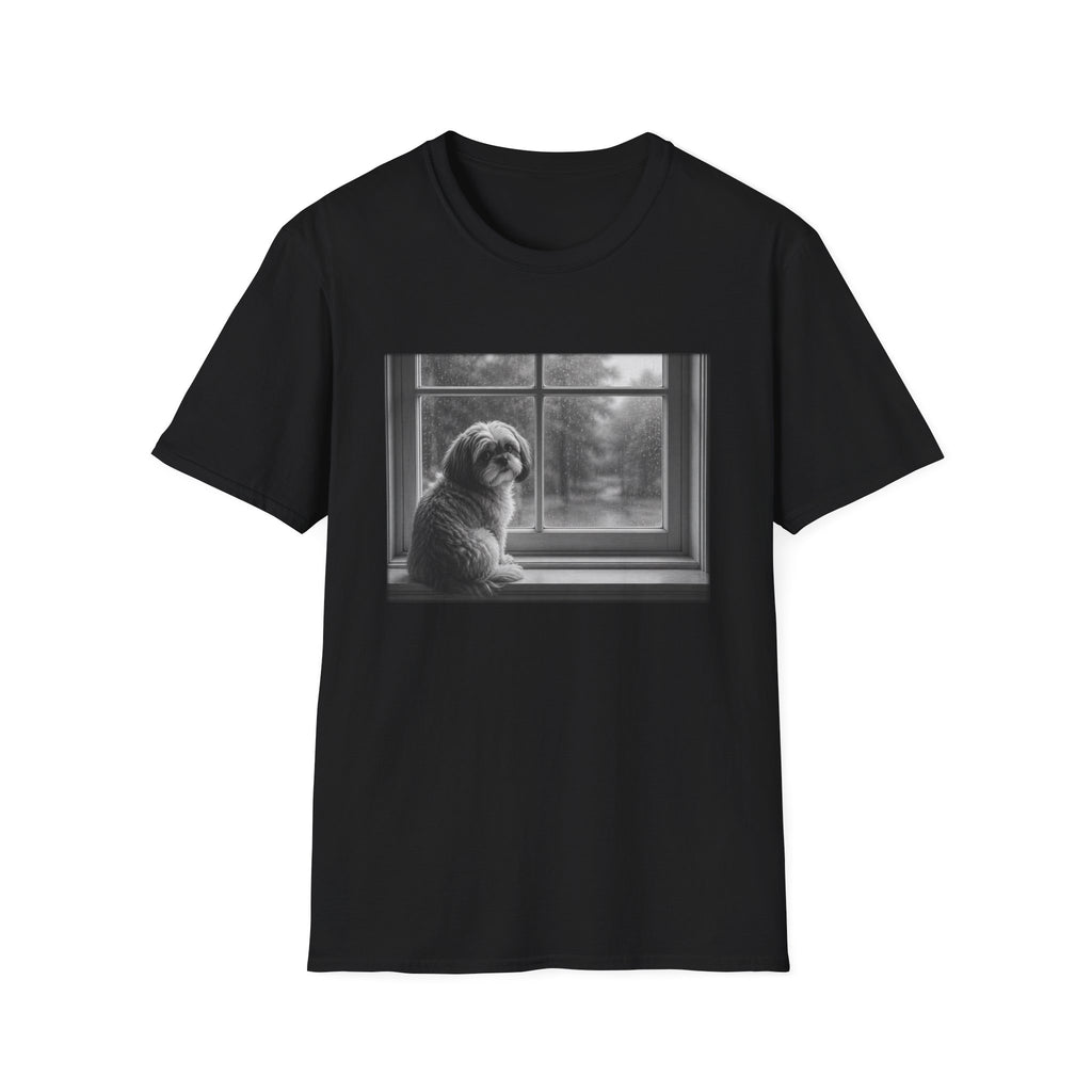 Shih Tzu Sitting On Window Sill Pose T-Shirt