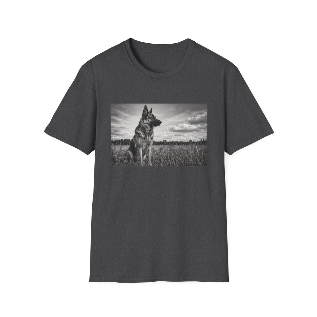 German Shepherd Guarding The Field Pose T-Shirt