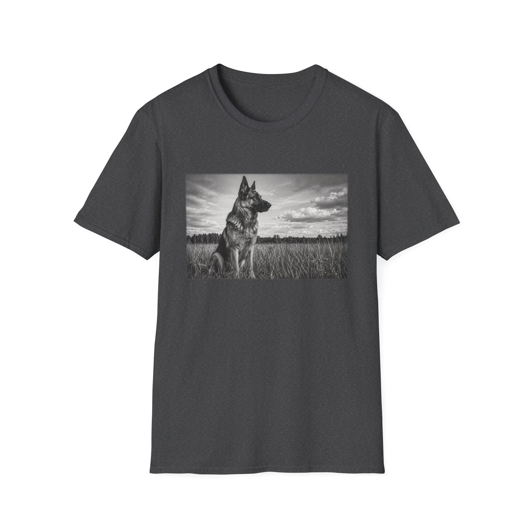 German Shepherd Guarding The Field Pose T-Shirt