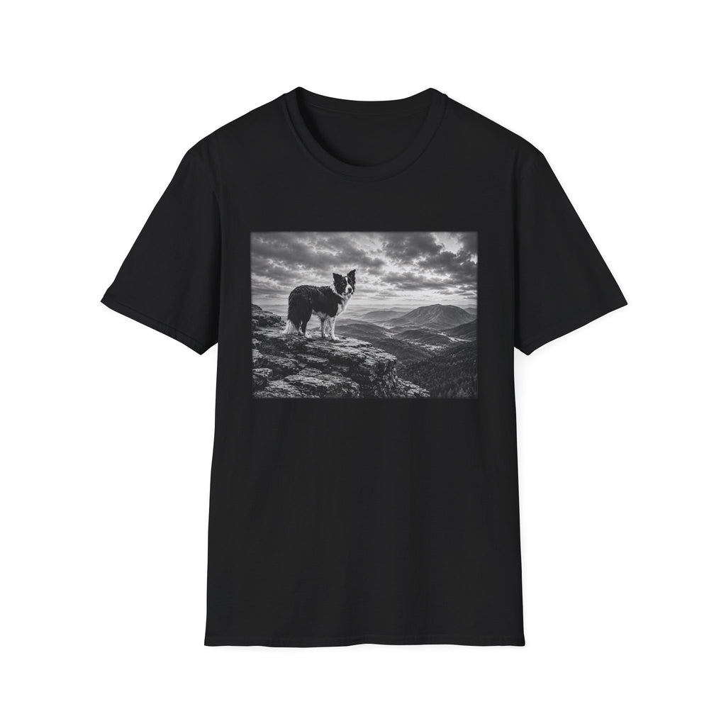 Border Collie On The Cliff Pose T-Shirt