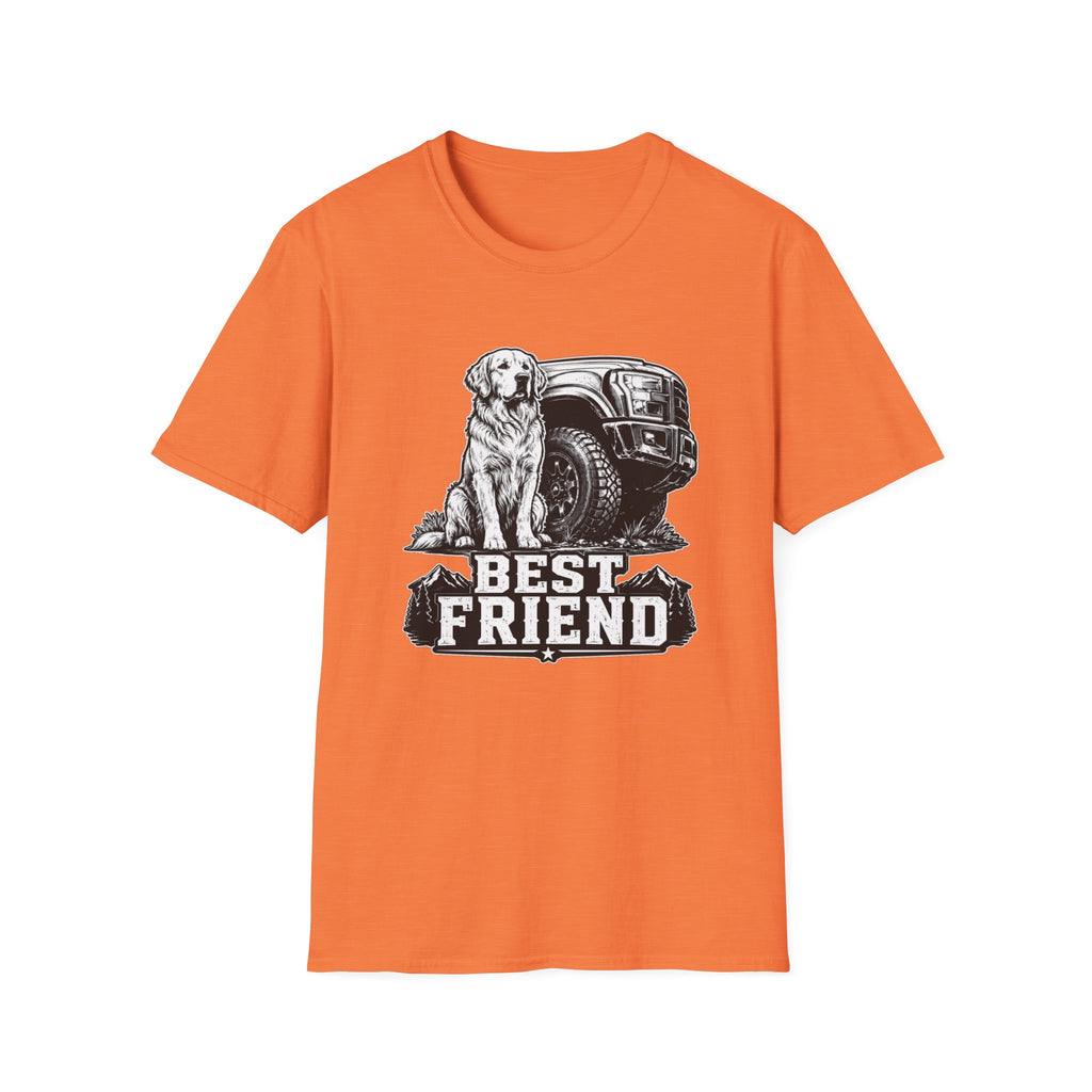 Golden Retriever Best Friend Truck T-Shirt