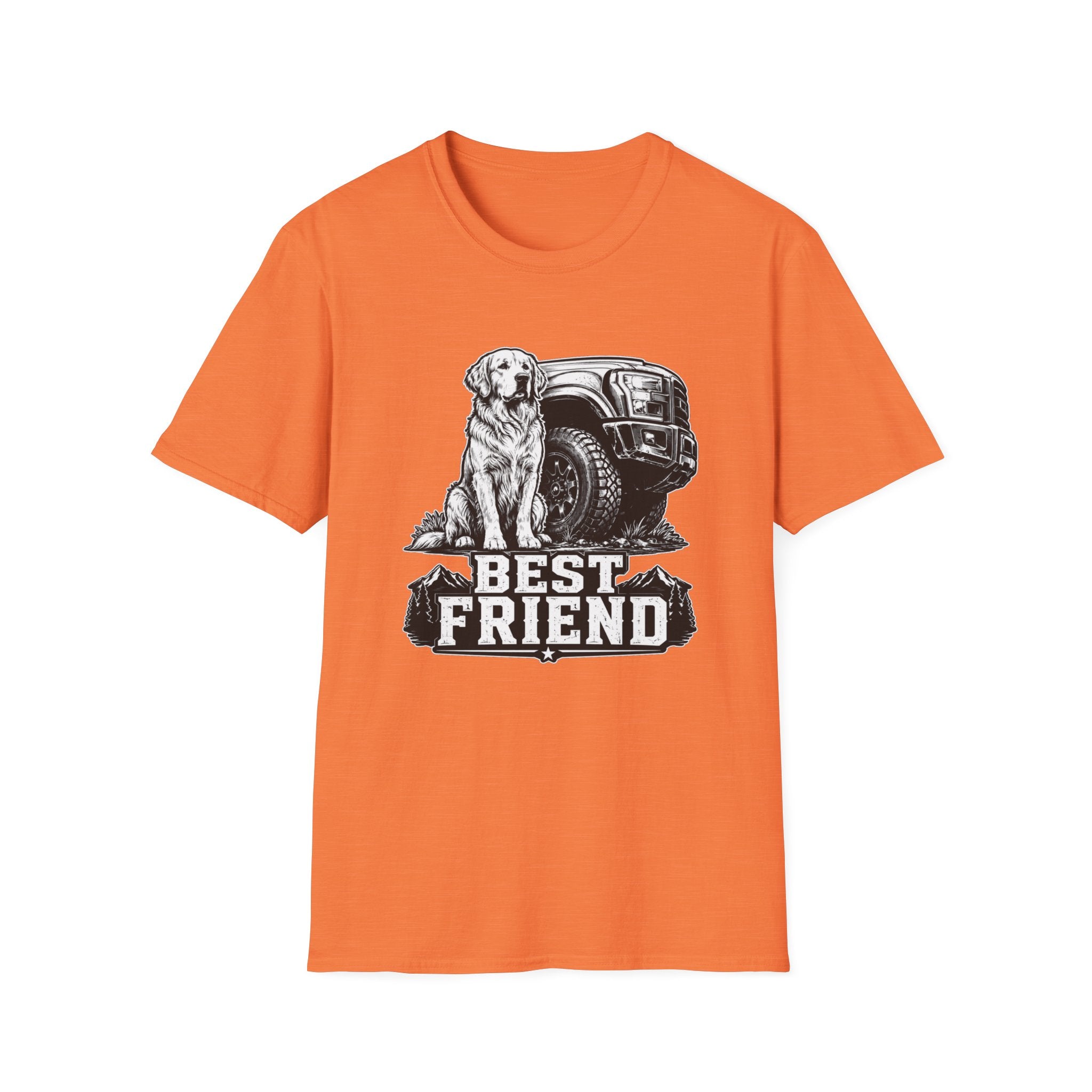 Golden Retriever Best Friend Truck T-Shirt
