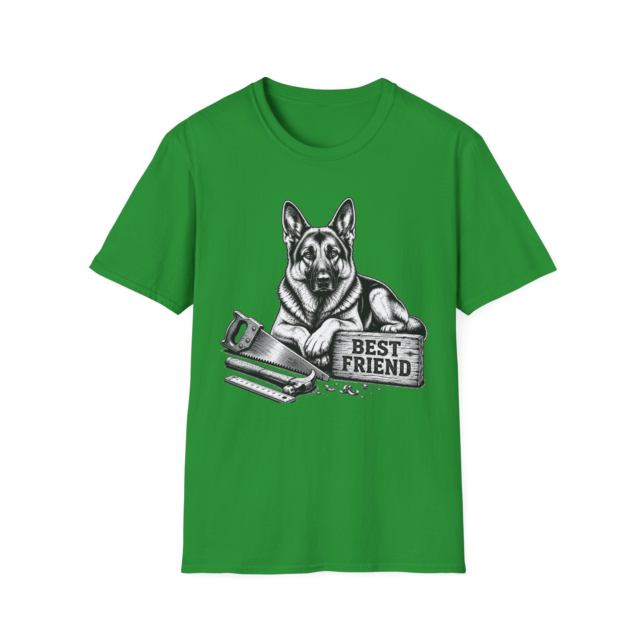 German Shepherd Best Friend Woodworking T-Shirt