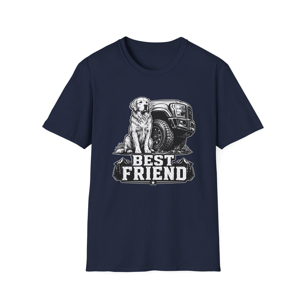 Golden Retriever Best Friend Truck T-Shirt